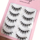 One-piece soft and comfortable false eyelashes natural simulation glue eyelashes reusable whole little devil