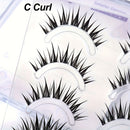 One-piece soft and comfortable false eyelashes natural simulation glue eyelashes reusable whole little devil