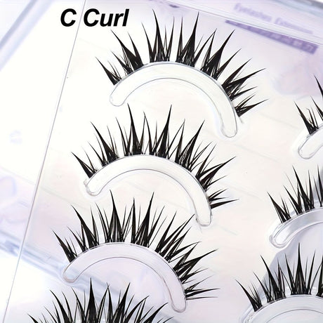 One-piece soft and comfortable false eyelashes natural simulation glue eyelashes reusable whole little devil