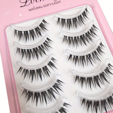 One-piece soft and comfortable false eyelashes natural simulation glue eyelashes reusable whole little devil