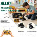 2.4G Remote Control Excavator Alloy Excavator Model Engineering Car Remote Control Car Boy Girl Unlimited Rotation - Larger 1/18 Scale Remote Control Excavator