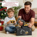 2.4G Remote Control Excavator Alloy Excavator Model Engineering Car Remote Control Car Boy Girl Unlimited Rotation - Larger 1/18 Scale Remote Control Excavator