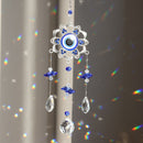 3pc Evil Eye Crystal Sun Capture Pendant Suitable for Home Window Decoration and Garden Hanging Decoration