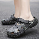 Croc-Style Clogs Anti-Slip Shoes Breathable Clogs Lightweight Footwear Fashion - Black - Size 8(AU8/EU41)