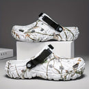 Croc-Style Clogs Anti-Slip Shoes Breathable Clogs Lightweight Footwear Fashion - Khaki - Size 11(AU11/EU44)