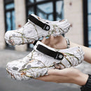 Croc-Style Clogs Anti-Slip Shoes Breathable Clogs Lightweight Footwear Fashion - Khaki - Size 11(AU11/EU44)