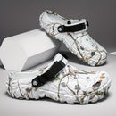 Croc-Style Clogs Anti-Slip Shoes Breathable Clogs Lightweight Footwear Fashion - White - Size 11(AU11/EU44)