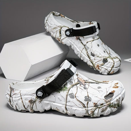 Croc-Style Clogs Anti-Slip Shoes Breathable Clogs Lightweight Footwear Fashion - White - Size 6(AU6/EU39)