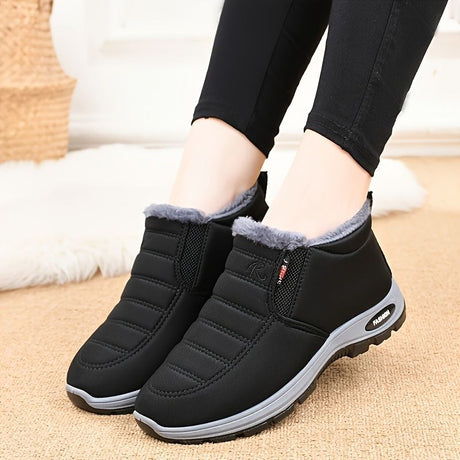 Unisex Furry-Lined Ankle Boots - Blue - Size 12(AU12/EU43)