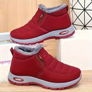 Unisex Furry-Lined Ankle Boots - Red - Size 9(AU9/EU40)
