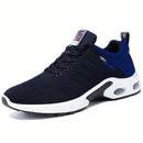 Men's Fashion Sneakers with Breathable Mesh and Cushioned Sole - Black - Size 7(AU7/EU40)