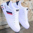 Koonexy Men'S Skate Shoes Low-Top Sneakers Pvc Sole Casual Sneakers Formal - Black - Size 8(AU8/EU41)