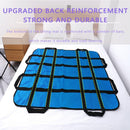 Positioning Bed Pad with Handles,48" × 40" Transfer Sheet for Repositioning,Turning and Lifting,Washable Positioning Bed Pads for Elderly,Patient,Handicap,Caregiver - Black - Size 1 pack
