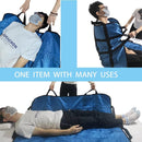 Positioning Bed Pad with Handles,48" × 40" Transfer Sheet for Repositioning,Turning and Lifting,Washable Positioning Bed Pads for Elderly,Patient,Handicap,Caregiver - Black - Size 2 pack
