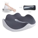 Seat Cushion for Office Chair Orthopedic Memory Foam Coccyx Support Pad Sciatica Pain Relief Tailbone Back Comfort Posture Alignment Pressure Massage Home Car Work - Black - Size 1 Pack