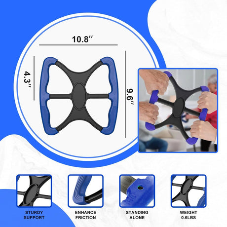Lift Assist for Elderly,Aids for Disabled and Elderly with No-Slip Grip Handles,Standing Aids & Supports to Transfer Elderly, Senior, Bariatric, Patient Or Disabled,As Seen On Tv - Blue - Size 9.6in