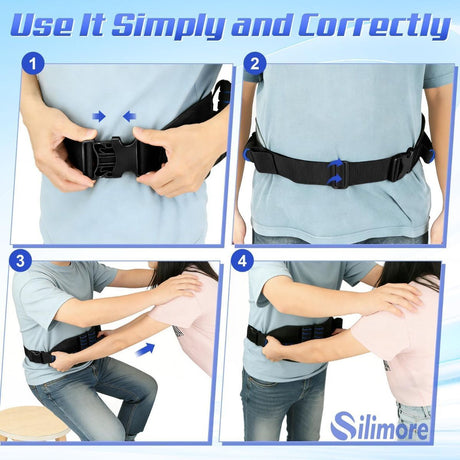 Gait Belt for Seniors with 7 Handles & Quick-Release Buckle | Gate belts medical for elderly, Gait Belt for Physical Therapy, Caregiver Assistance, Standing Support, Patient Transfer Belt