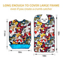 3 Pack Adult Bibs for Women, Reusable Adult Bibs for Eating with Optional Crumb Catcher, Waterproof Washable Dining Clothing Protector, Gifts for Women/Mom