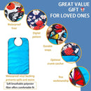 3 Pack Adult Bibs for Women, Reusable Adult Bibs for Eating with Optional Crumb Catcher, Waterproof Washable Dining Clothing Protector, Gifts for Women/Mom