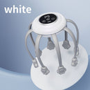 Smart Octopus Head Massager – 9 Modes, 360° Coverage, Wireless & Portable for Deep Relaxation - White