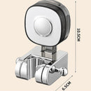 1Pack Suction Cup Shower Bracket Seat no Drilling Wall mounted Showerhead Holder Adjustable Bathing Tool - Silver - Size 1Pack