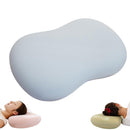 21.6*13.7*3.5inch Ice Silk Neck Support Pillow,Soft Ergonomic Memory Foam Pillow for Side Sleeper,Slow Rebound Head Neck Pillow with Washable Cover - Blue - Size 21.6*13.7*3.5inch