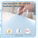 21.6*13.7*3.5inch Ice Silk Neck Support Pillow,Soft Ergonomic Memory Foam Pillow for Side Sleeper,Slow Rebound Head Neck Pillow with Washable Cover - Green - Size 21.6*13.7*3.5inch