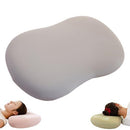 12.5*7.8*3.5inch Ice Silk Neck Support Pillow,Soft Ergonomic Memory Foam Pillow for Side Sleeper,Slow Rebound Head Neck Pillow with Washable Cover - Gray - Size 12.5*7.8*3.5inch