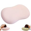 21.6*13.7*3.5inch Ice Silk Neck Support Pillow,Soft Ergonomic Memory Foam Pillow for Side Sleeper,Slow Rebound Head Neck Pillow with Washable Cover - Pink - Size 21.6*13.7*3.5inch