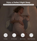 Pregnancy Pillows for Sleeping, Memory Foam Maternity Pillow Support for Back Belly HIPS, Adjustable Travel Wedge Pillow for Pregnant Women, Side Sleeping Pregnant Pillows with Cooling Pillowcase - Pink - Size 27.5in