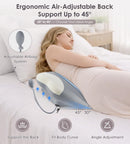 Pregnancy Pillows for Sleeping, Memory Foam Maternity Pillow Support for Back Belly HIPS, Adjustable Travel Wedge Pillow for Pregnant Women, Side Sleeping Pregnant Pillows with Cooling Pillowcase - Pink - Size 27.5in