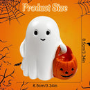 Halloween Ghost Figurine - Pumpkin Ghost, Spooky & Cute Ghost Statue for Home for Gift Party Decor Ghosts Halloween Decorations