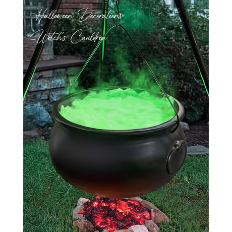 Halloween Decorations Outdoor - Large Witches Cauldron on 54