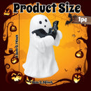 Halloween Ghost Figurine - Spooky Resin Ghost Statue, Hugging the Ghost of a Bat Ghost Halloween Decor Home Decoration Humorous Desktop Art Piece White Hugging the Ghost of a Bat