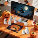 Halloween Ghost Figurine - Spooky Resin Ghost Statue, Hugging the Ghost of a Bat Ghost Halloween Decor Home Decoration Humorous Desktop Art Piece White Hugging the Ghost of a Bat