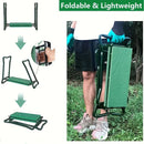 Folding Garden Kneeler and Seat with Pockets-Green