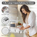Cordless Heated Lunch Box with Automatic Heating, Electric Lunchbox for Adults, Portable Food Warmer with Insulated Carry Bag - Yellow - Size 8.5*5.94*2.52in