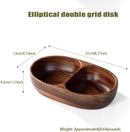 Walnut Wood Bowl,  Wooden Salad Bowl for Fruit, Snacks and Appetizers, Serving Dish for Home Decor, Solid Wood Bowl, Centerpiece - Walnut - Size 3Pack