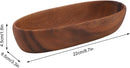 Walnut Wood Bowl,  Wooden Salad Bowl for Fruit, Snacks and Appetizers, Serving Dish for Home Decor, Solid Wood Bowl, Centerpiece - Walnut - Size Double compartment
