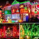 LED White Christmas Lights Outdoor, String Lights Plug in | Extendable, 8 Modes Christmas Tree Light, Timer, Durable, for Room Garden Patio Porch Wedding Christmas Halloween Decoration - Red & Green - Size 100m 800-LED Light String with 3m Extension Cable