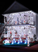 Solar String Lights Outdoor Waterproof, LED Outdoor Light | Solar Fairy Lights with 8 Lighting Modes, IP65 Waterproof Solar Christmas Halloween Lights for Outdoor Outside Tree Patio - White - Size 72ft 200-LED String Light