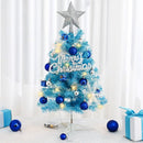 Mini Christmas Tree, Small Artificial Xmas Tree – Perfect for Christmas Decor, Home Decor, Tabletop Display, Office Desk, Party Centerpiece, Windowsill, Mantel, and Year-Round Festive Setting - Blue - Size 60cm