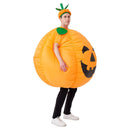 Pumpkin Inflatable Costume Blow up Costume Orange Fancy Dress Adult Jumpsuit Halloween Cosplay Outfit Gift