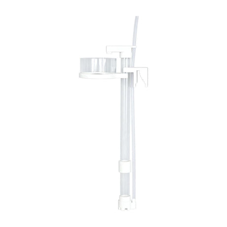 Waste Collector Aquarium Debris Remover, Blue Transparent Tube with Removable Mesh Cup Clip on Mount for Routine Water Care - White - Size 1Pack