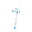 Waste Collector Aquarium Debris Remover, Blue Transparent Tube with Removable Mesh Cup Clip on Mount for Routine Water Care - White - Size 1Pack