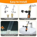 33ft Gravel Vacuum for Aquarium Water Changer Fish Tank Cleaning Tools,Siphon Universal Quick Pump Aquarium Water Changing - Clear - Size 33ft