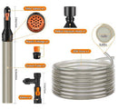 33ft Gravel Vacuum for Aquarium Water Changer Fish Tank Cleaning Tools,Siphon Universal Quick Pump Aquarium Water Changing - Clear - Size 33ft