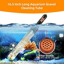 49ft Gravel Vacuum for Aquarium Water Changer Fish Tank Cleaning Tools,Siphon Universal Quick Pump Aquarium Water Changing - Clear - Size 49ft