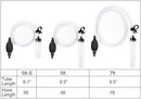 5ft Aquarium Siphon Vacuum Cleaner for Fish Tank Cleaning Gravel & Sand - Clear - Size 5ft