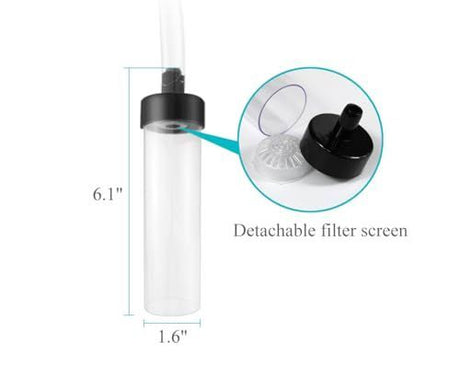 7ft Aquarium Siphon Vacuum Cleaner for Fish Tank Cleaning Gravel & Sand - Clear - Size 7ft
